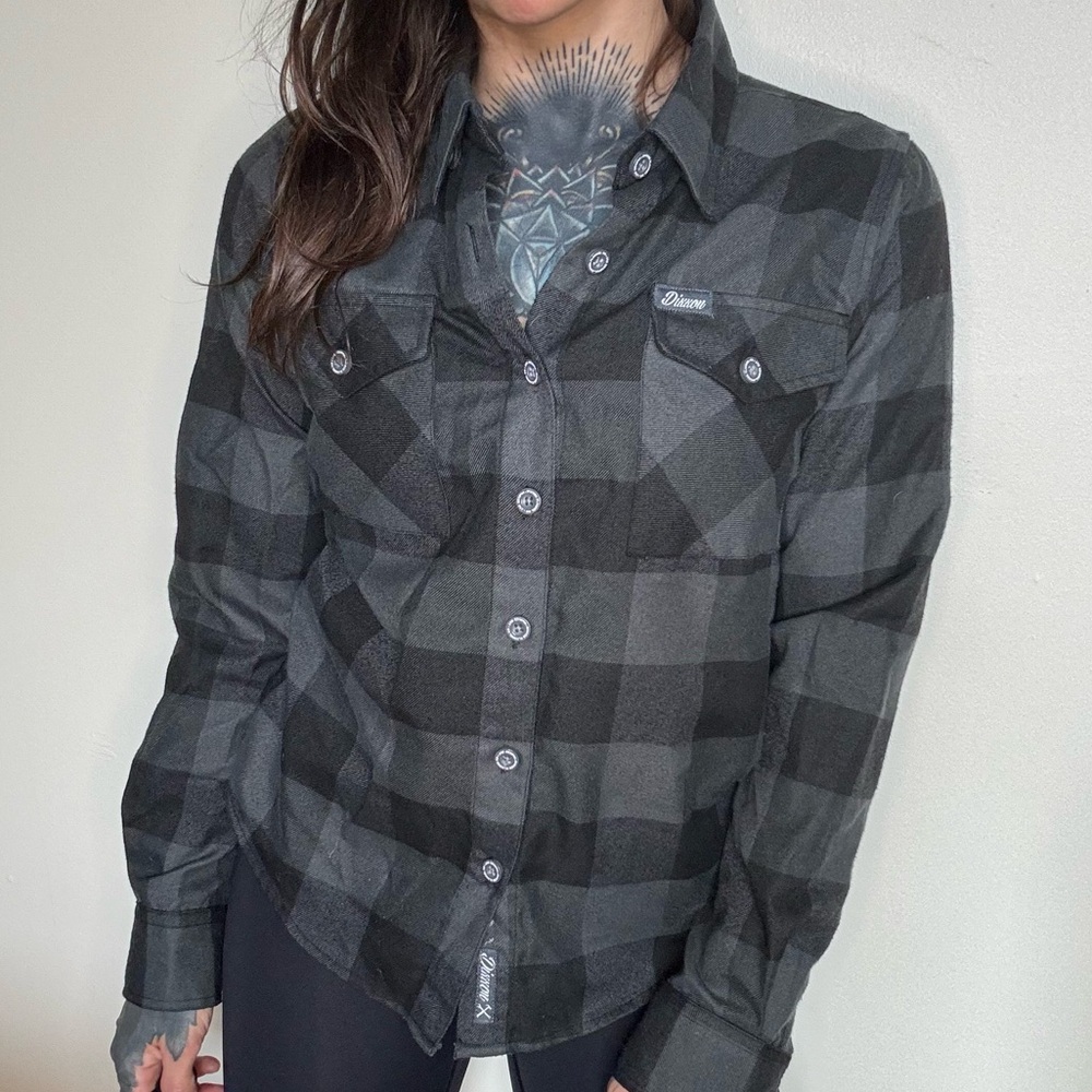 Dixxon flannel co Murked out Heritage button down shirt blue and black small